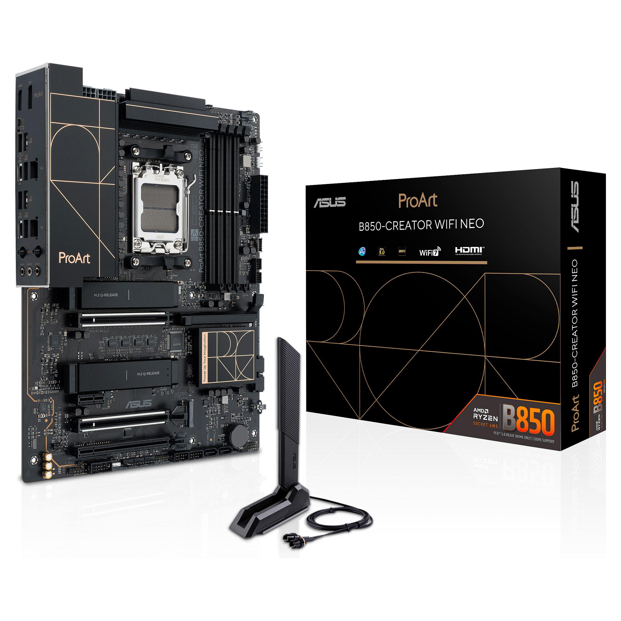 ASUS ProArt B850-CREATOR WIFI NEO Bundkort - AMD B850 - AMD AM5 - DDR5 RAM - ATX