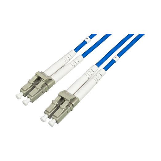 Fiberoptisk kabel econ connect LW-P8503 LC/LC OM3 50 m - blå