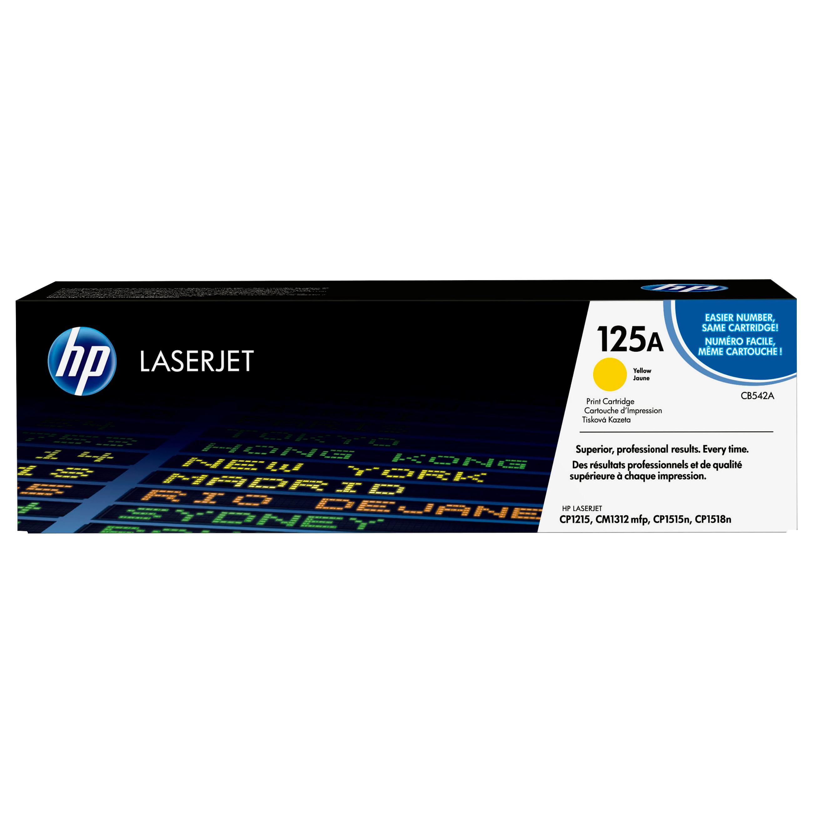 HP HP 125A Tonerkassette Gul CB542A Modsvarer: N/A
