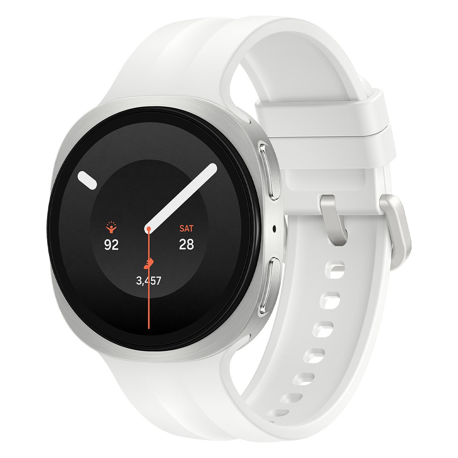Samsung Galaxy Watch9 40 mm smartwatch med 1,3" AMOLED, Wi-Fi, GPS og sølv urkasse