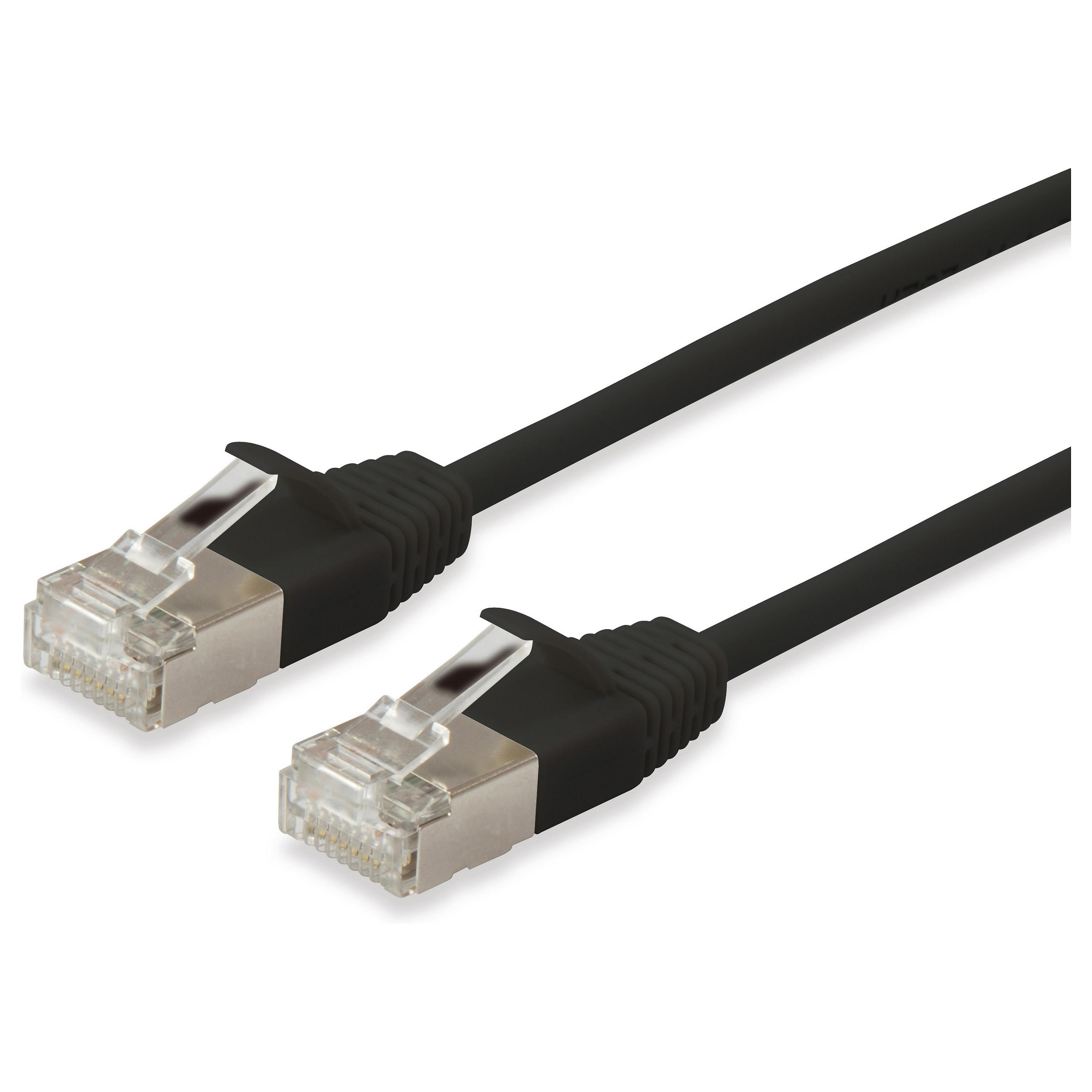 Netværkskabel Equip Cat6A F/FTP Slim RJ45 3 m - sort