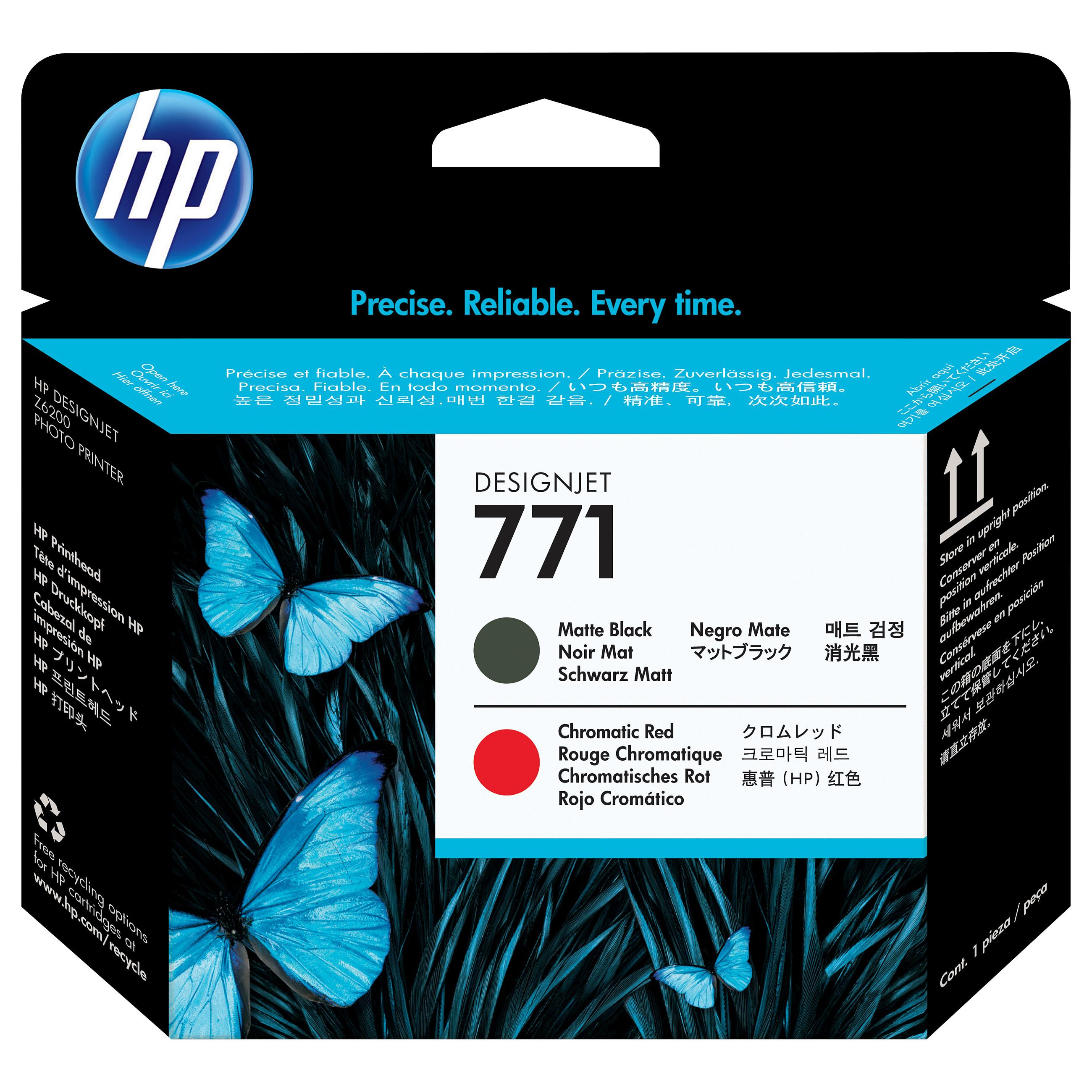 Hp Printerhoved 771 Matte Sort + Red - Designjet Z6200