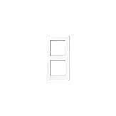 2-fags ramme JUNG AC 582 WW - hvid