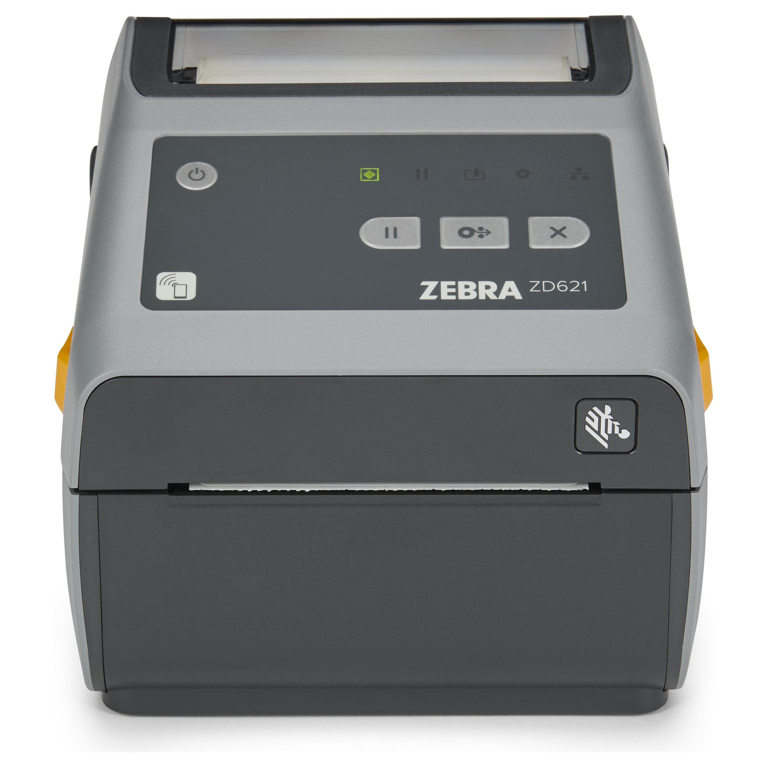 Zebra ZD621d - Etiketprinter - direkte termisk - Rulle (10,8 cm) - 203 dpi - op til 203 mm/sek. - USB 2.0, LAN, seriel, USB vært - grå