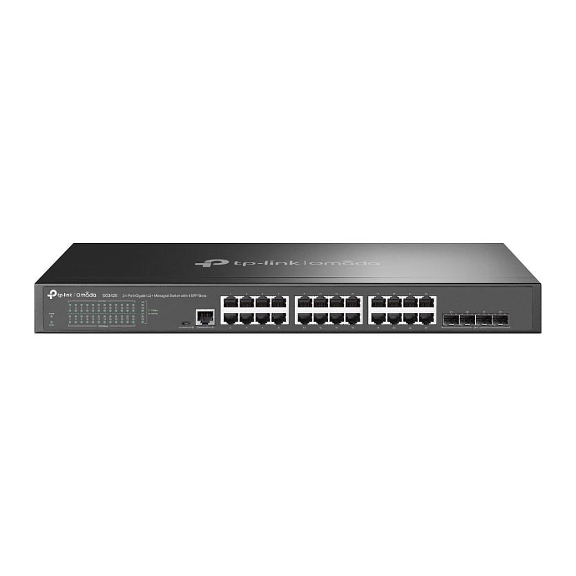 TP-Link TL-SG3428 JetStream 24-Port Gigabit L2+ Managed Switch with 4 SFP Slots