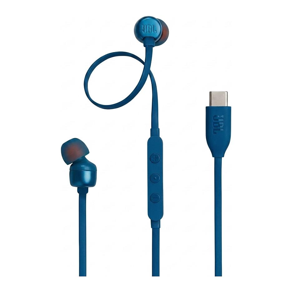JBL TUNE 310C USB - Øreproptelefoner med mik. - i øret - kablet - USB-C - blå