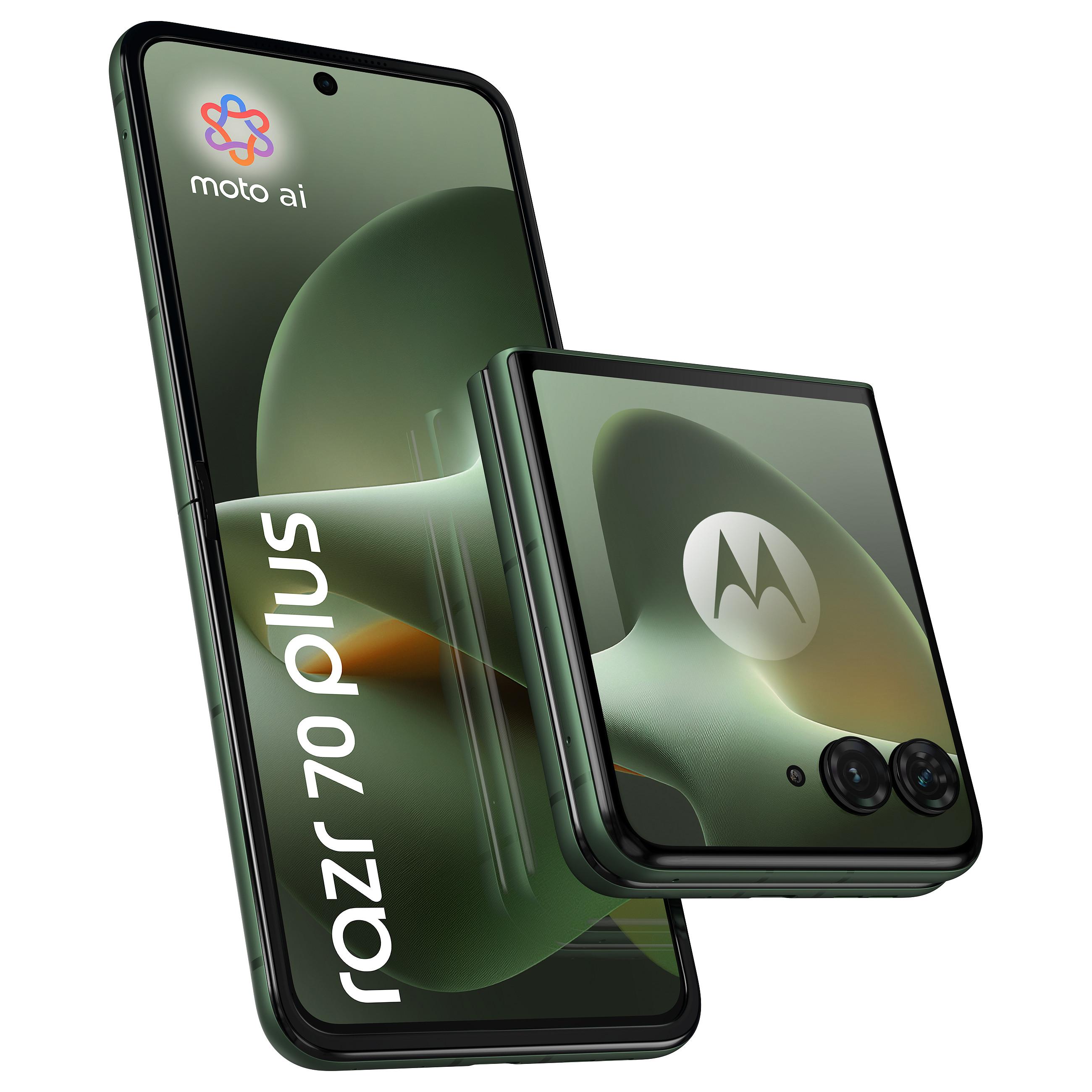Motorola RAZR 70 Plus - 5G smartphone - dual-SIM - RAM 12 GB / Intern hukommelse 512 GB - OLED-skærm - 6.9 - 2640 x 1080 pixels (165 Hz) - 2x bagkameraer 50 MP, 50 MP - front camera 32 MP - pantone mountain view