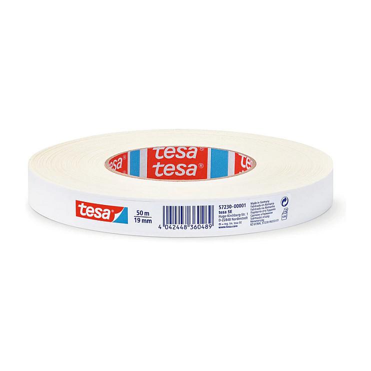 Gaffatape tesa 57230-00001-02 - hvid, 19 mm x 50 m