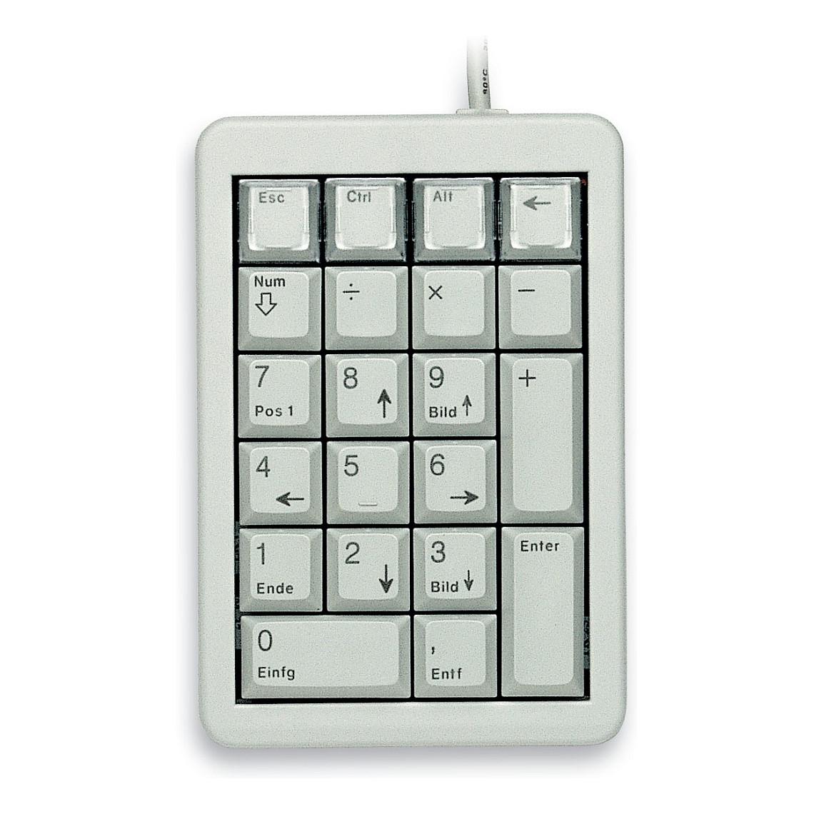 CHERRY G84-4700 eksternt numerisk tastatur til laptop/PC med USB - grå
