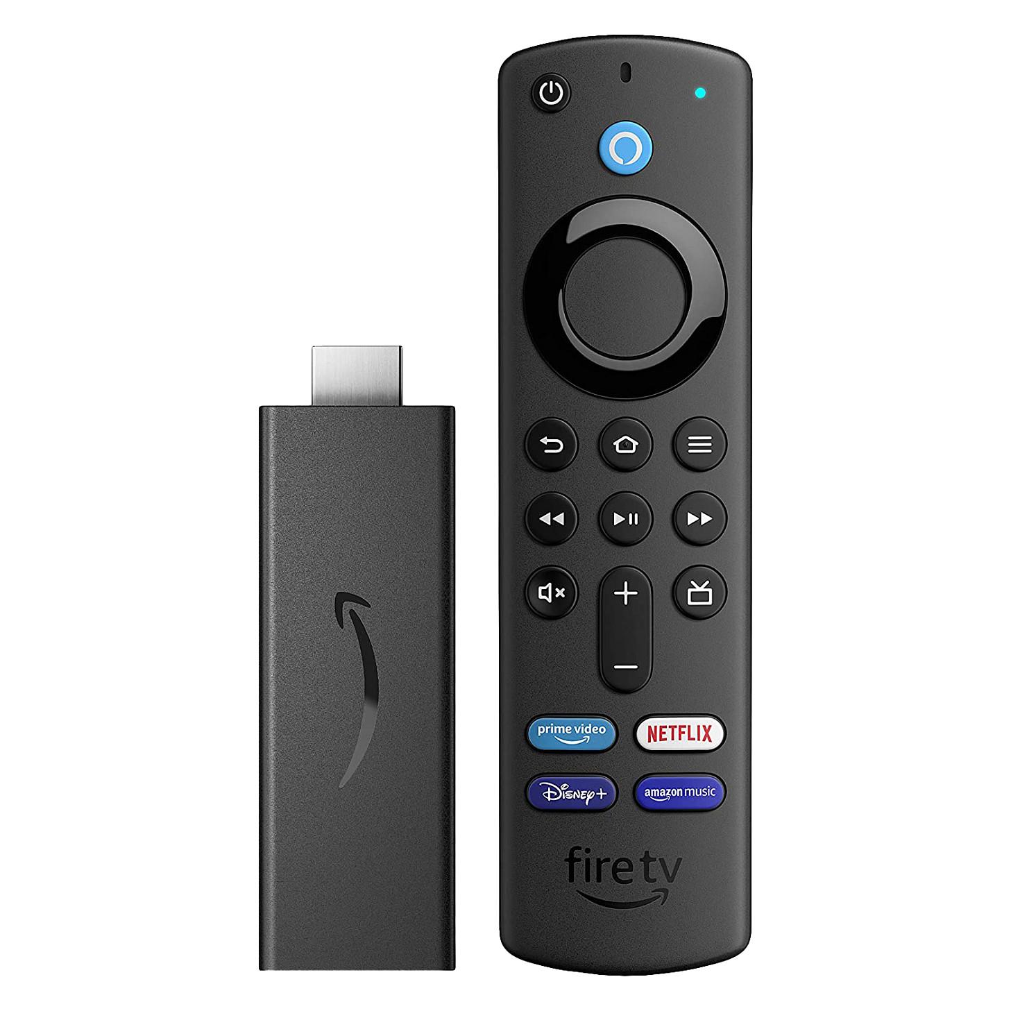 Amazon Fire TV Stick (3rd Gen) - AV-afspiller - 8 GB - 1080p - 60 fps - HDR - sort