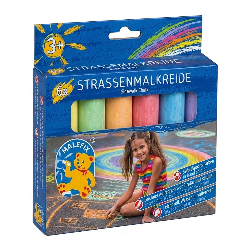 Gadekridt PUSTEFIX MALEFIX Jumbo - 6 stk.
