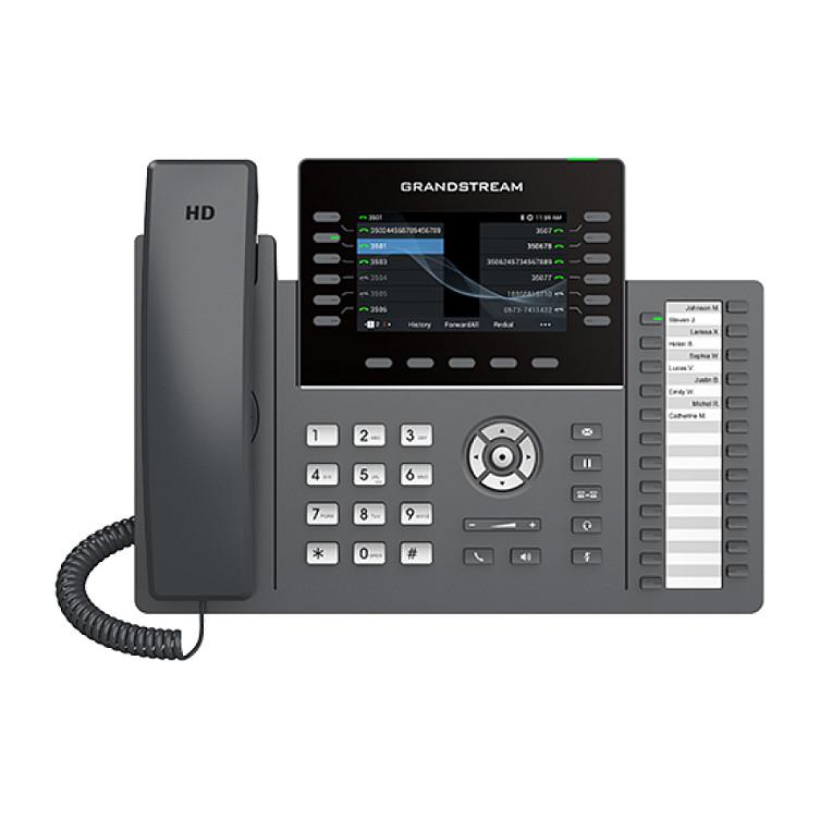 Grandstream GRP2636 - VoIP-telefon - IEEE 802.11a/b/g/n/ac (Wi-Fi) / Bluetooth - 5-vejs opkaldskapacitet - SIP, RTCP, RTP, SRTP - 12 linier