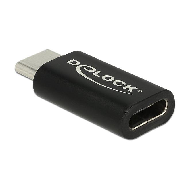 USB-C adapter DeLOCK 65697 han til hun - sort