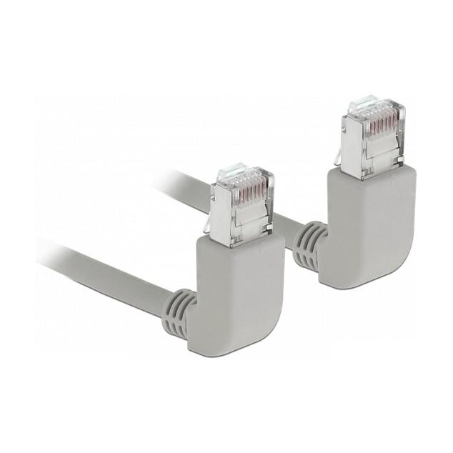 Netværkskabel RJ45 DeLOCK 83513 Cat.6A S/FTP vinklet - 0,5 m