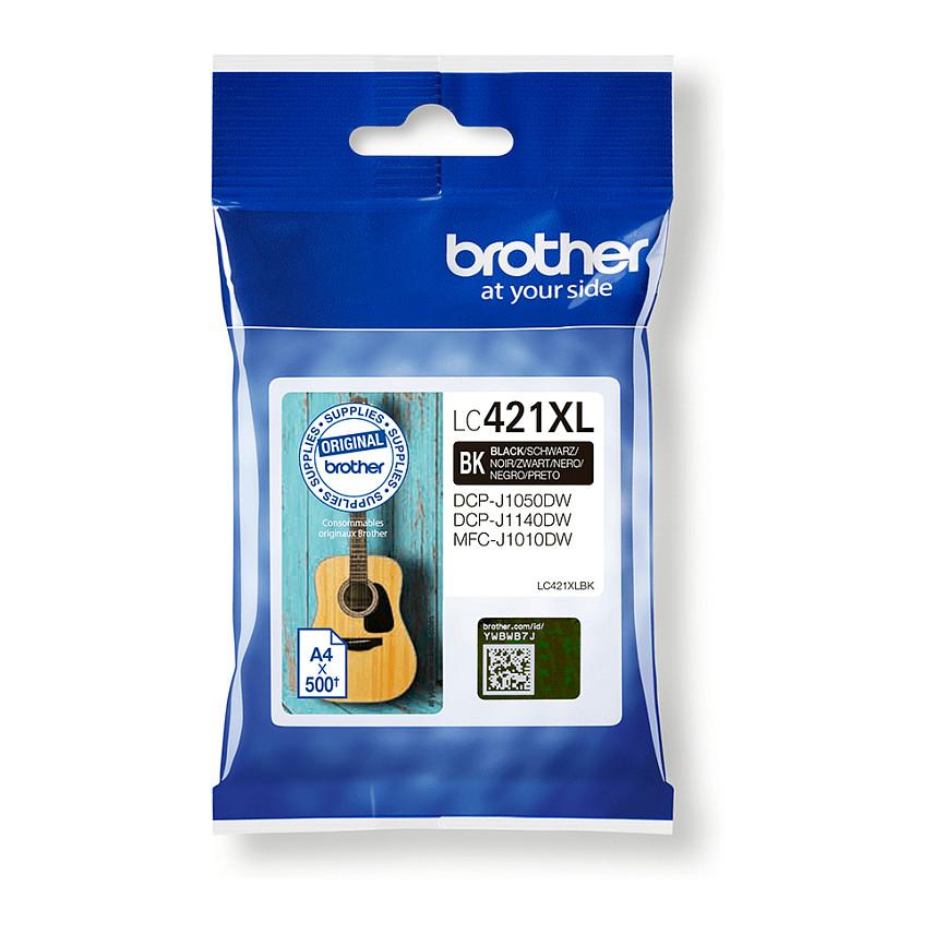 Blækpatron Brother LC421XLBK sort XL