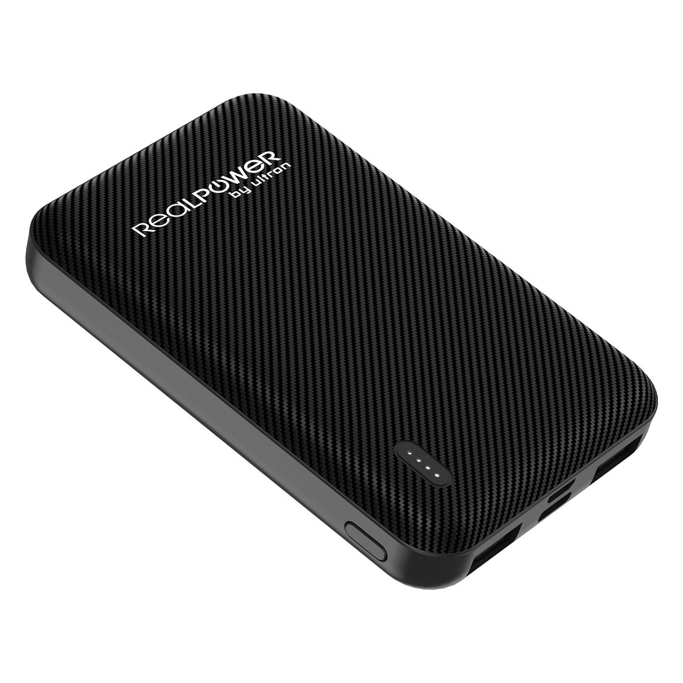 Powerbank RealPower PB-5000 SE 5.000 mAh - sort