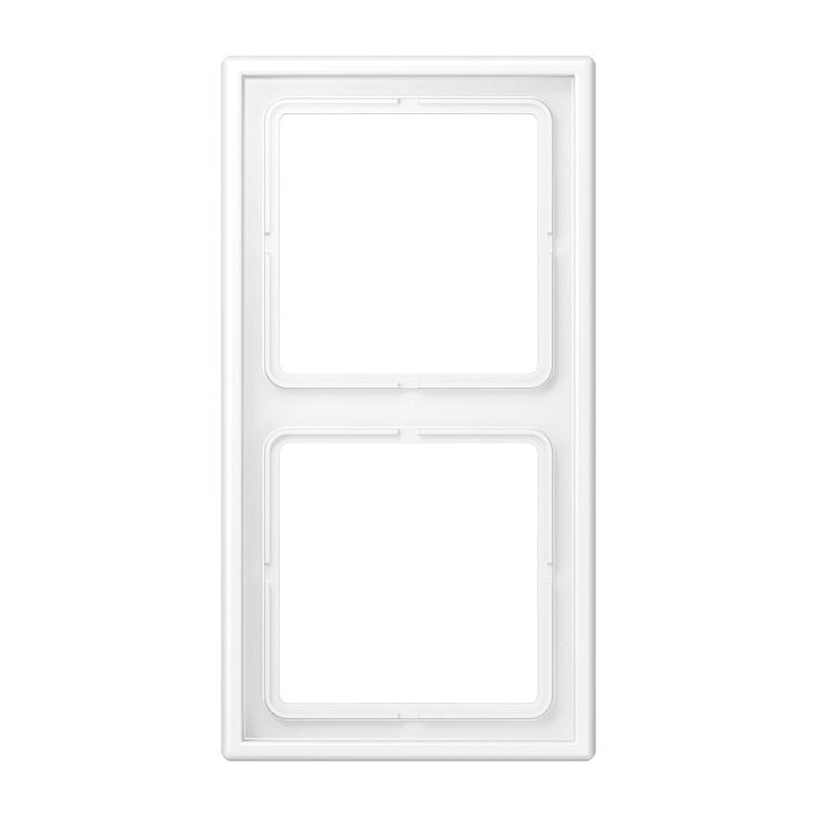 2-fags ramme JUNG LS982WWM - hvid