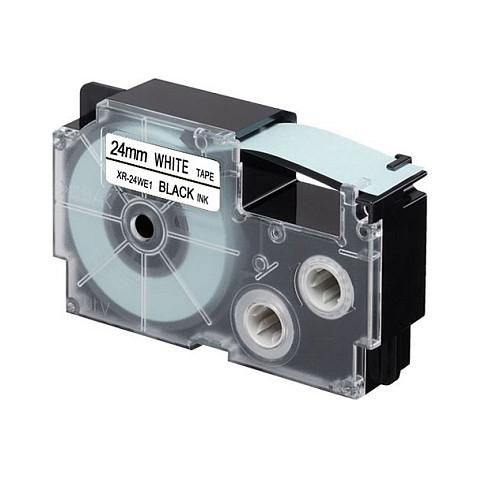 CASIO XR-24WE1 - label tape - 1 cassette(s) - Roll (2.4 cm x 8 m)