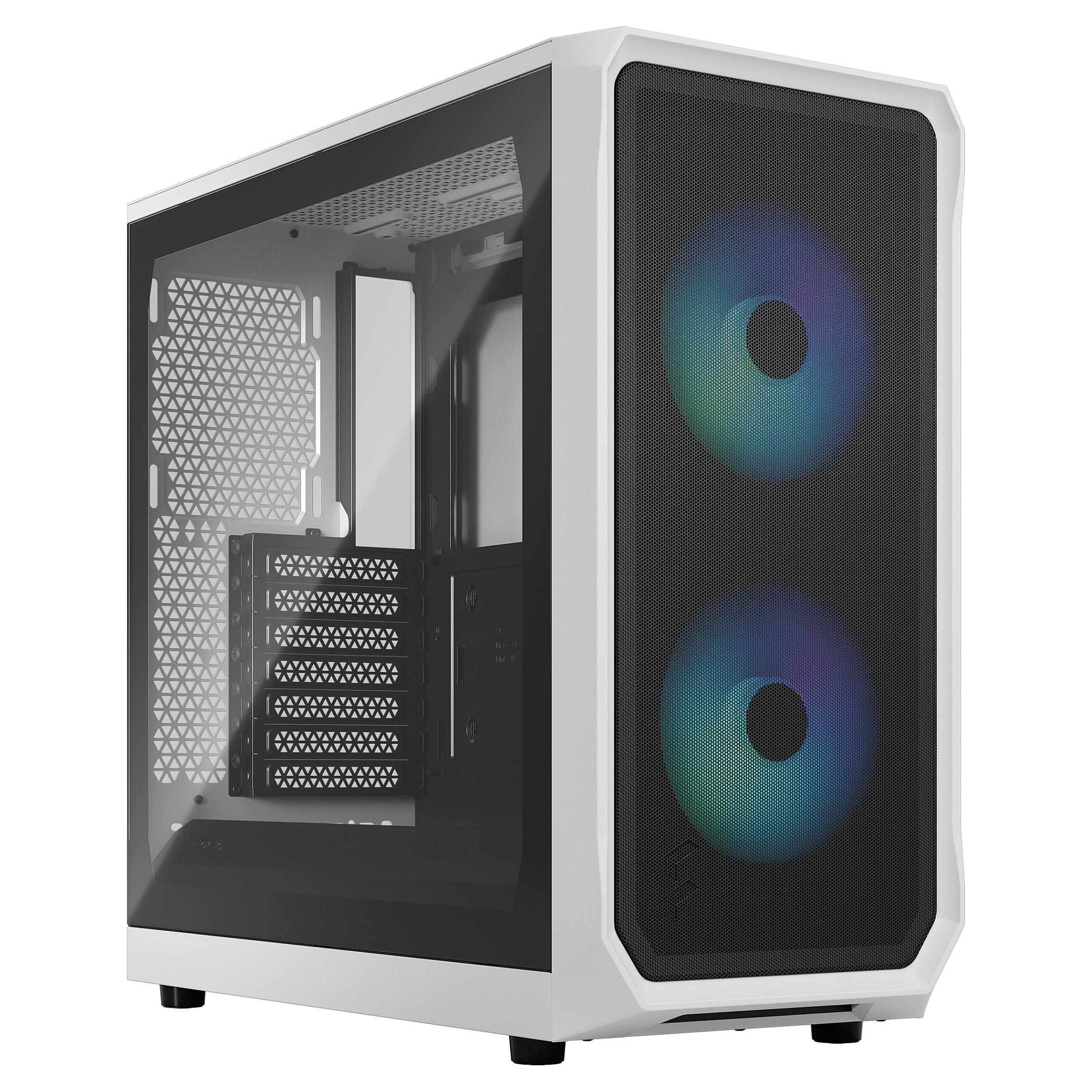 Fractal Design Focus 2 Hvid ATX miditower PC-kabinet med transparent sidepanel