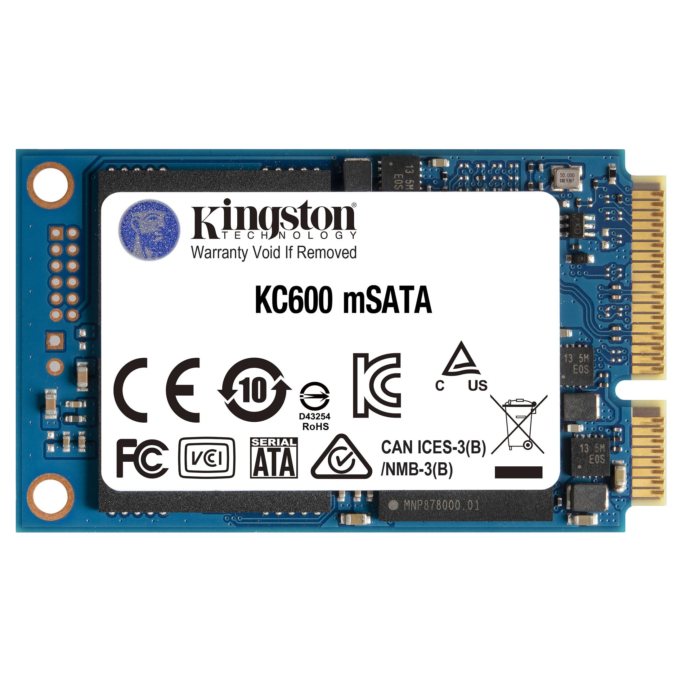 Kingston Ssdnow Kc600 1tb Ssd Msata Sata 6.0 Gbit/s