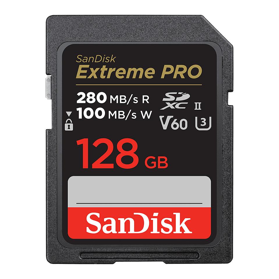 SanDisk SDSDXEP-128G-GN4IN, 128 GB, SDXC, Klasse 10, UHS-II, 280 MB/s, 100 MB/s