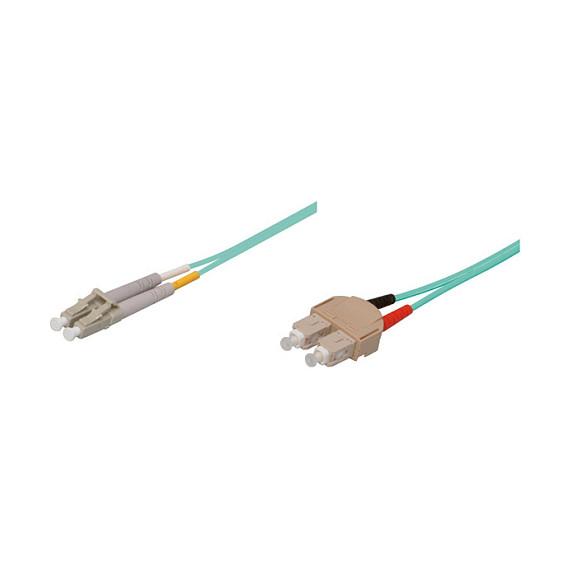 Fiberoptisk duplex patchkabel Good Connections OM3 LC/SC - 10 m