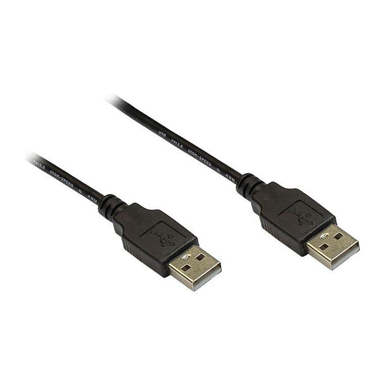 USB 2.0-kabel econ connect Good Connections A han til A han - sort, 3 m