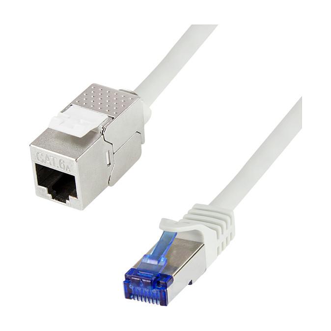 Netværkskabel LogiLink Consolidation Point Cat.6A S/FTP - 5 m, grå