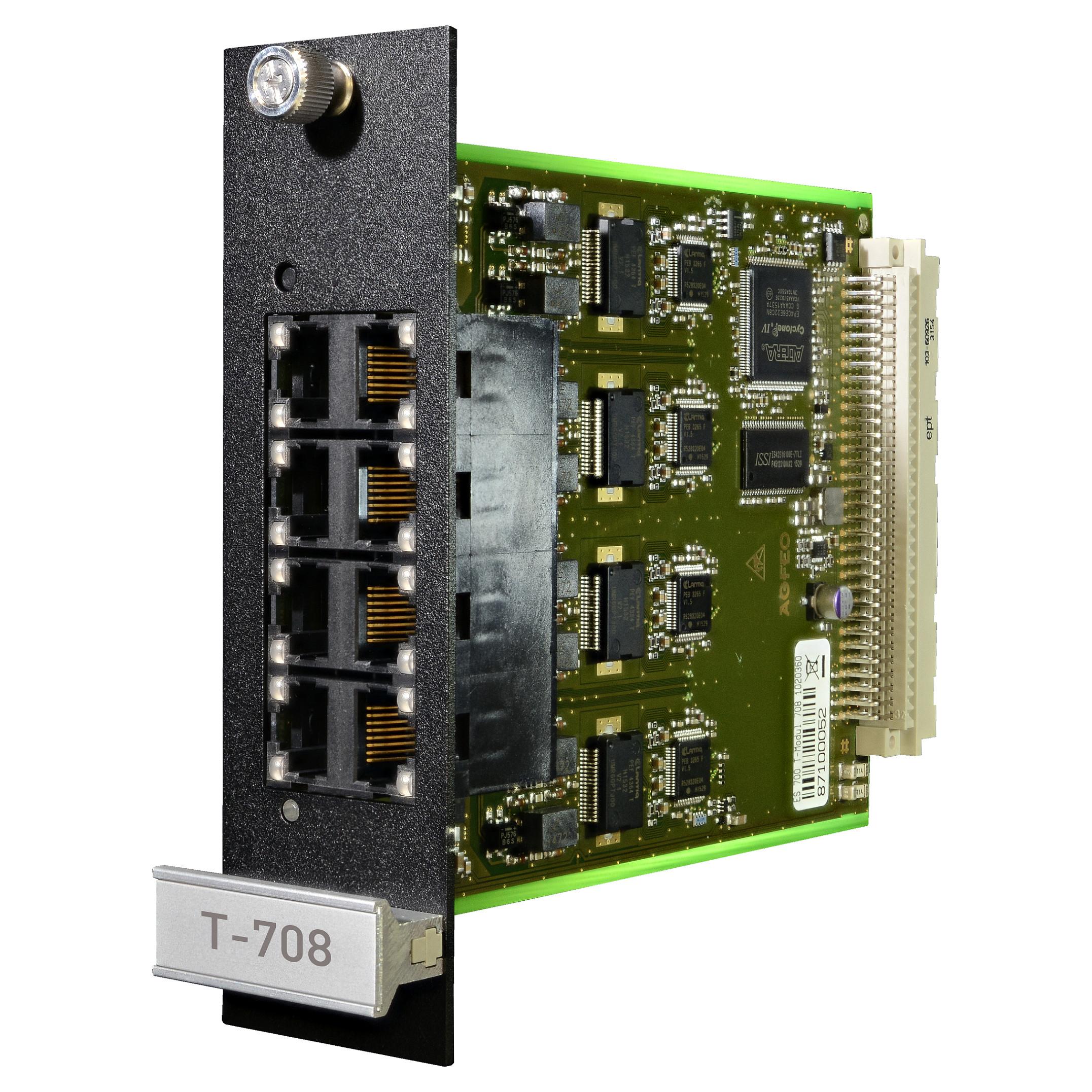 Telefonanlægsmodul AGFEO T-708 - sort/grøn