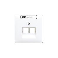 Afdækning til to IAE/UAE-dåser JUNG CD 569-2 NAUA WW - hvid
