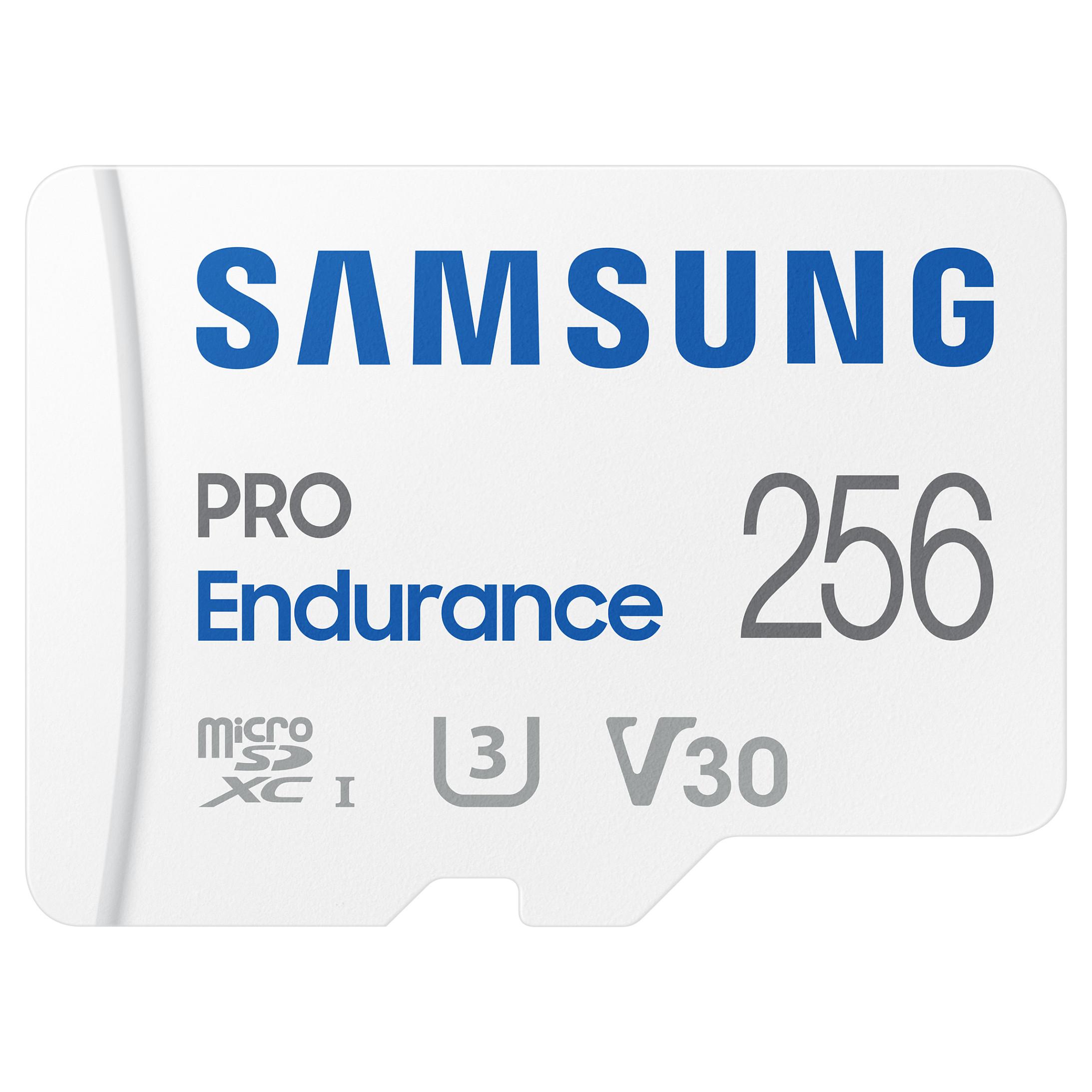 Samsung PRO Endurance 256 GB microSDXC UHS-I Class 10 hukommelseskort med SD-adapter