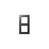 2-fags ramme JUNG AC582BFANM - sort