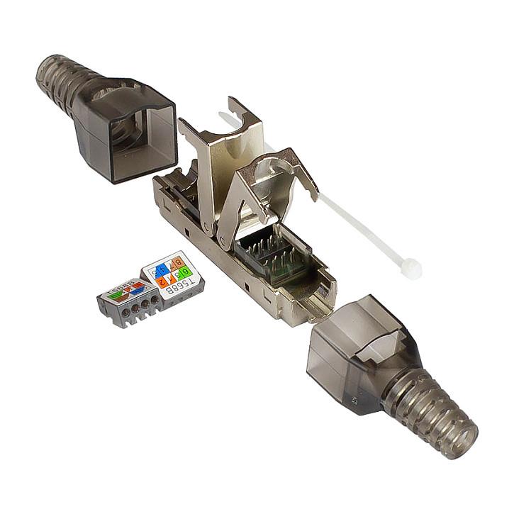 RJ45 kabelverbinder econ connect GC-N0150 Cat 6A - sølv