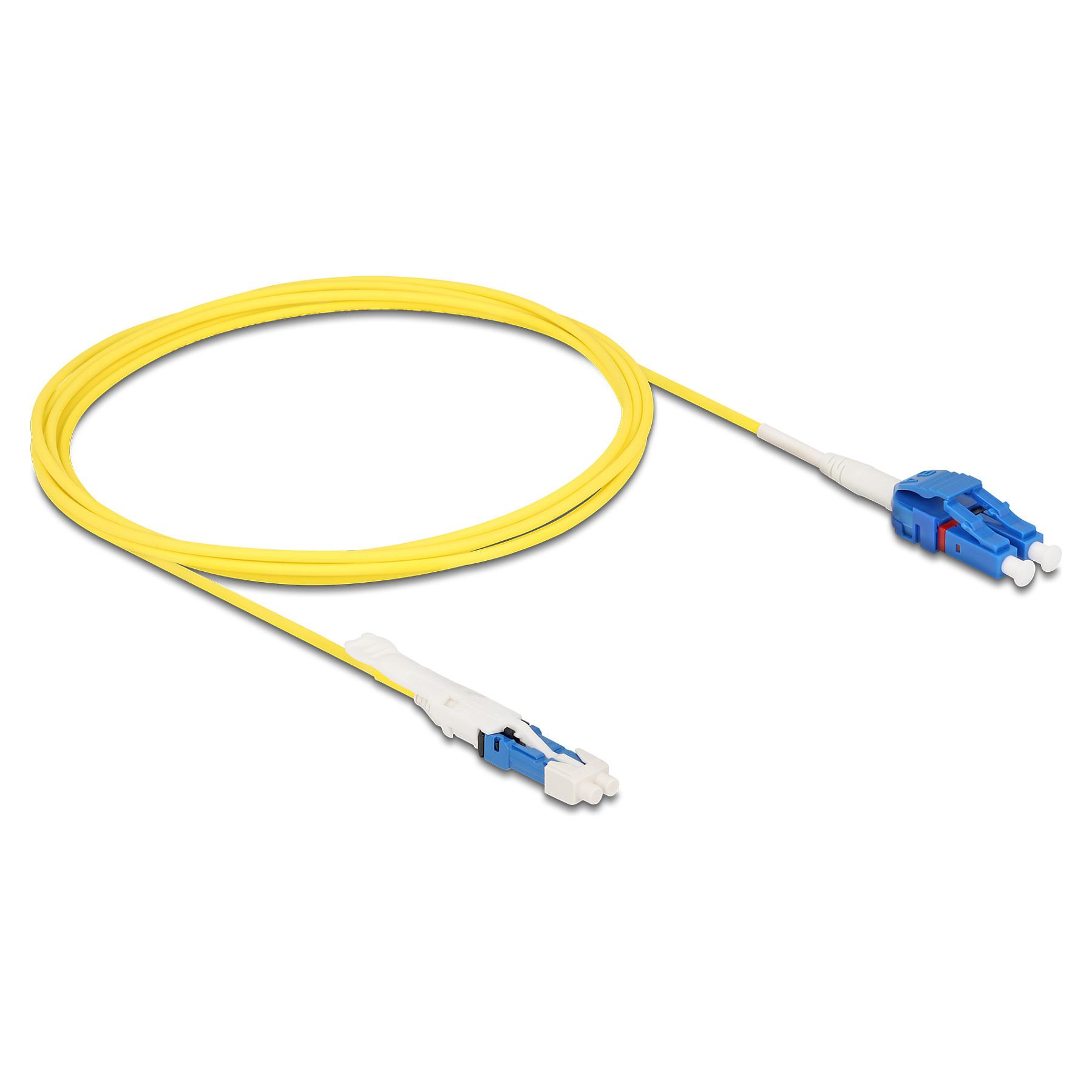 Fiberoptisk kabel DeLOCK 88306 CS til LC Duplex UPC OS2 Uniboot - 2 m