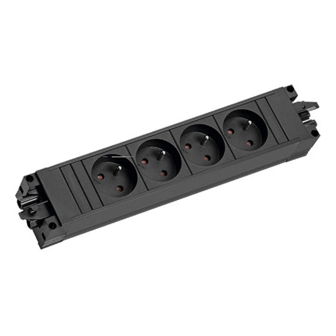 Stikdåse Bachmann STEP BASE 4-vejs UTE GST18 - sort