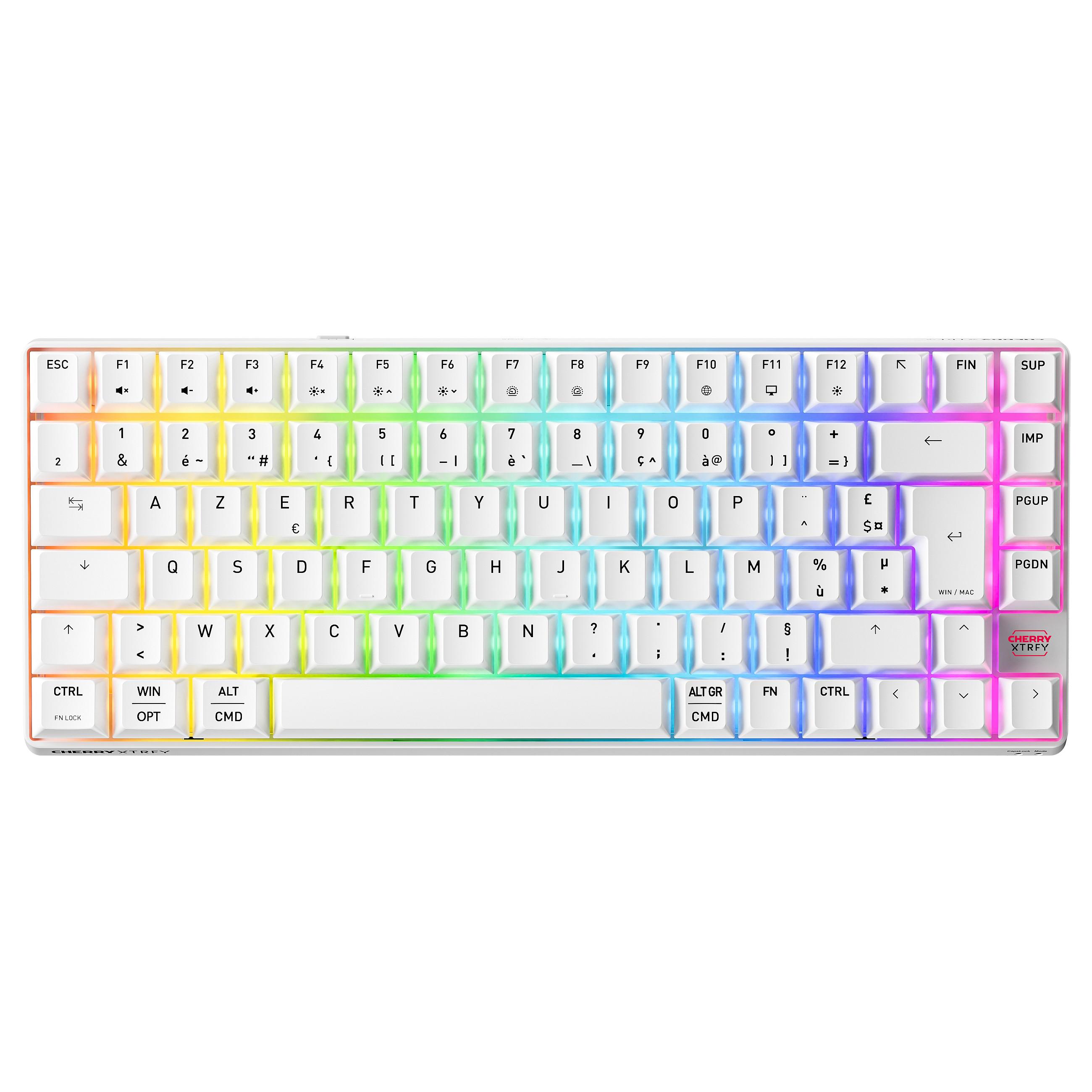 CHERRY XTRFY K33 Compact Wireless Tastatur Mem-chanical key switch RGB Trådløs Fransk