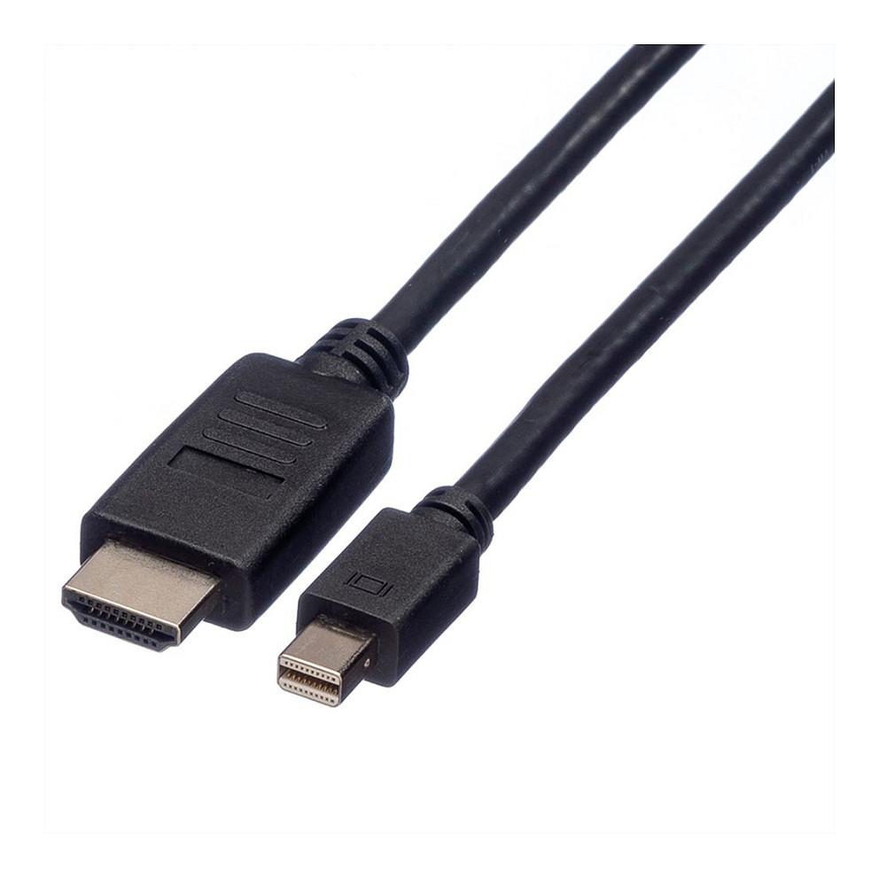 Mini DisplayPort til HDMI-kabel ROLINE 11.04.5789 - sort, 1,5 m