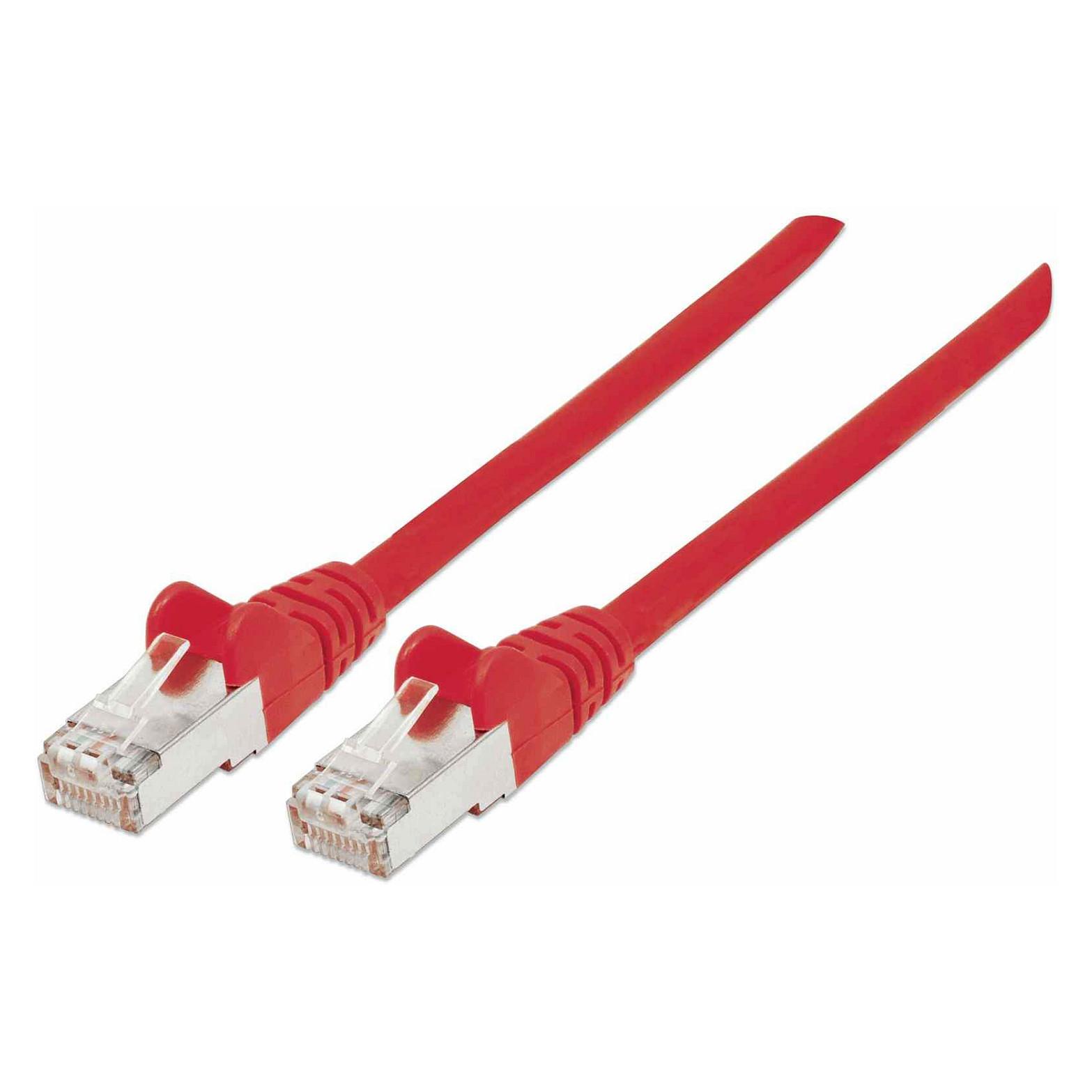 Netværkskabel Intellinet Cat7 med Cat6a-stik 0,25 m - rød