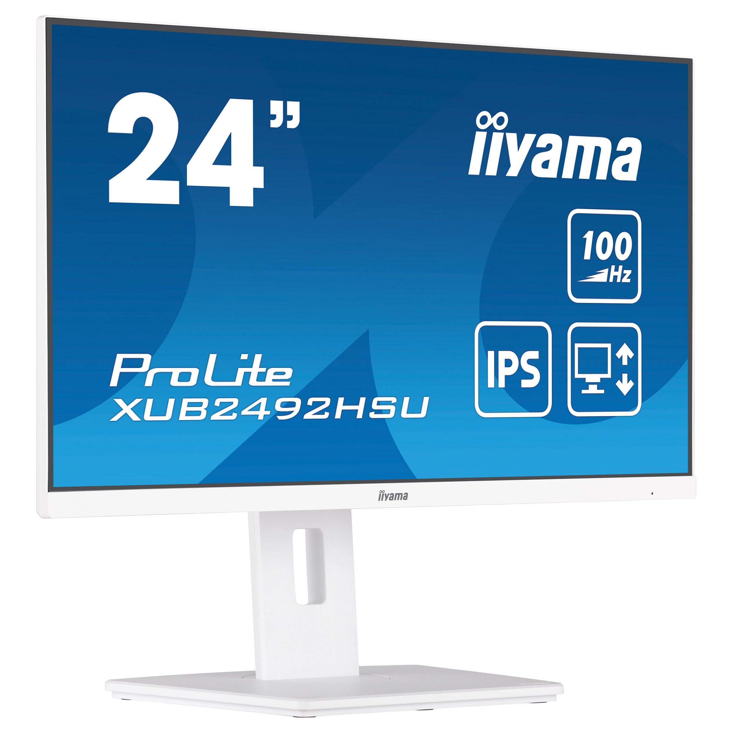 iiyama ProLite XUB2492HSU-W6 24" IPS 1920 x 1080 (Full HD) HDMI DisplayPort 100Hz