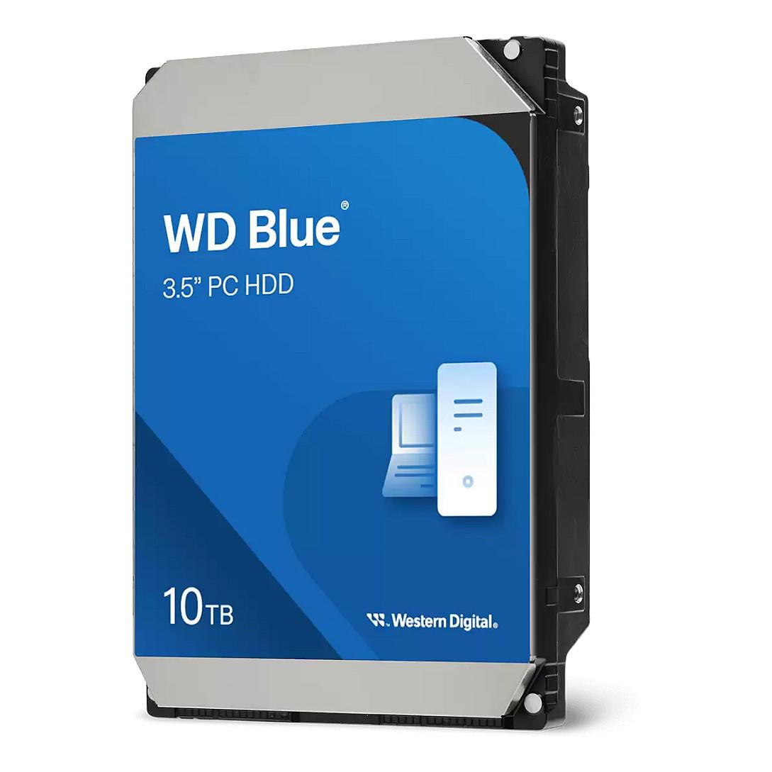 WD Blue - Harddisk - 10 TB - intern - 3.5 - SATA 6Gb/s - 7200 rpm - buffer: 512 MB