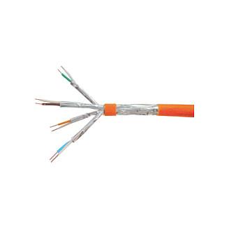 Netværkskabel Cat 7 S/FTP - EQUIP, installationskabel, LSZH, massiv kobber, 200 m, orange