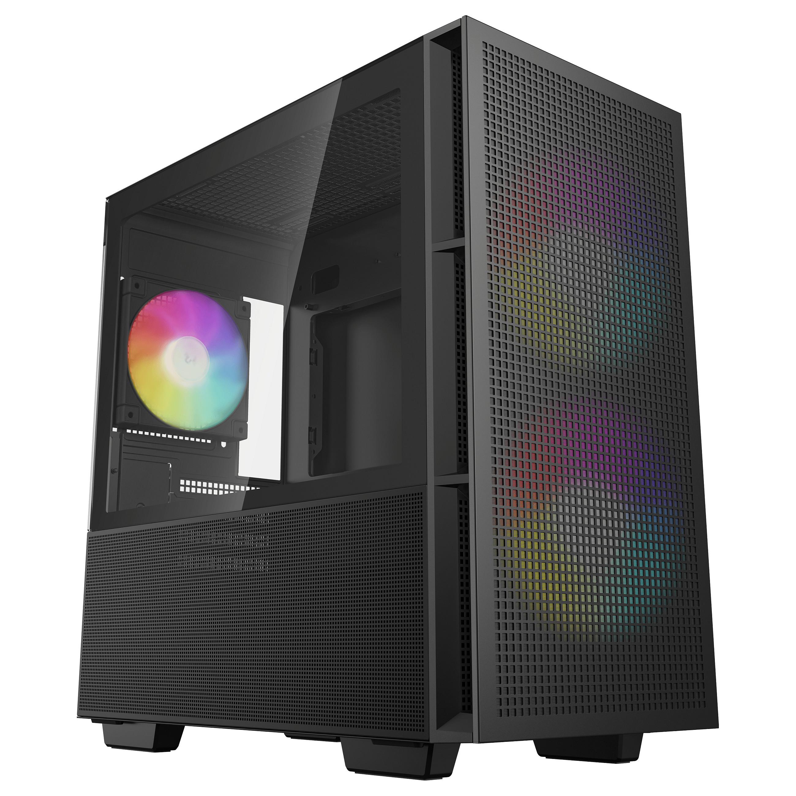 DeepCool CH360 Micro-ATX Kabinet, Sort, (Airflow)