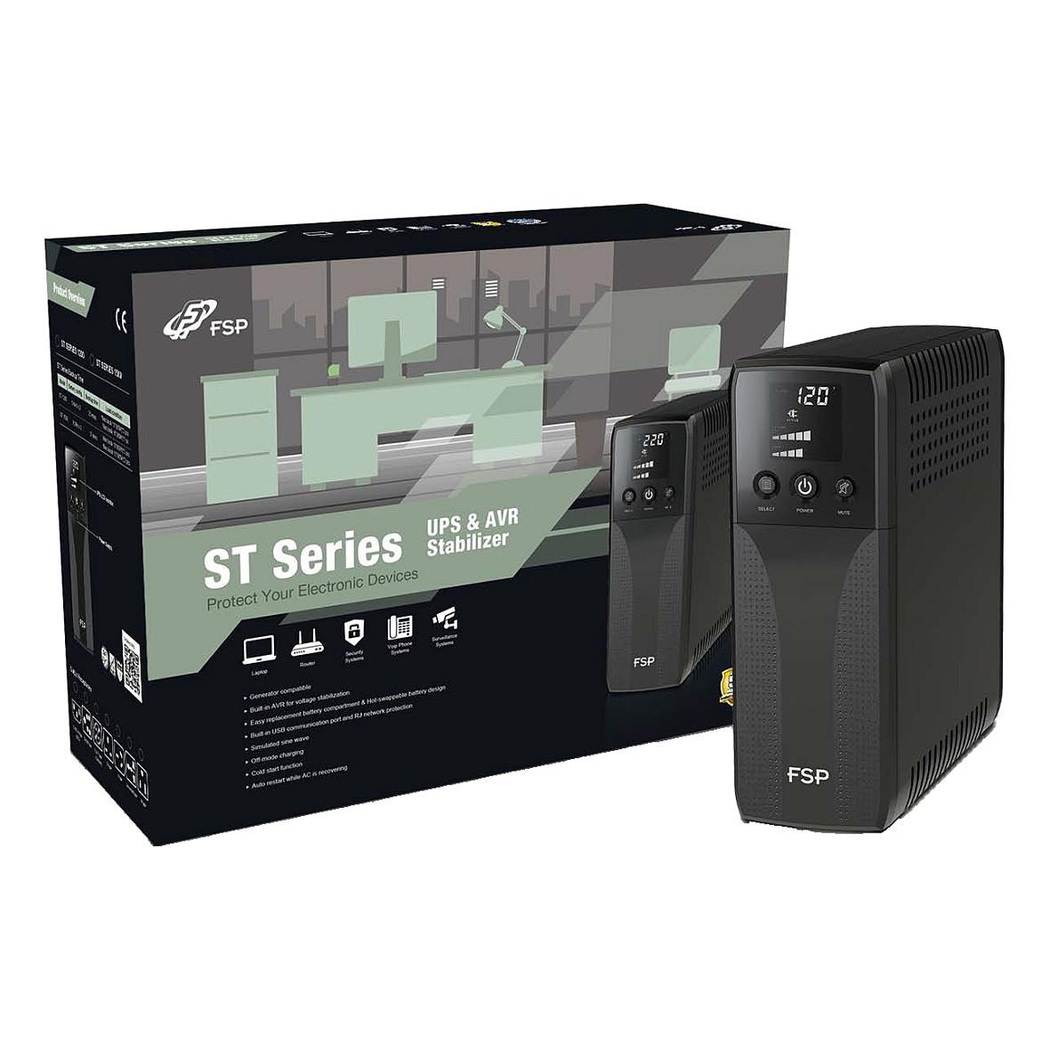 UPS FSP ST 1200 Tower - 1200 VA, 720 W, 4 x Schuko