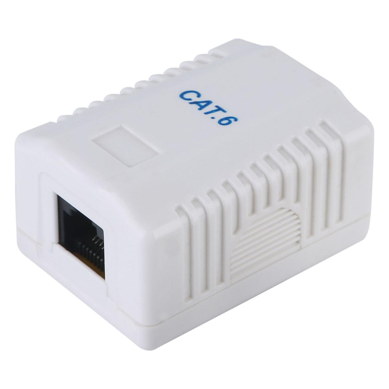 Netværksdåse Equip Cat.6 1 x RJ45 UTP - RAL 9010 renhvid
