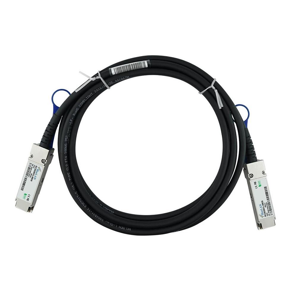InfiniBand-kabel BlueOptics DAC-Q28-100G-3M QSFP28 3 m - sort
