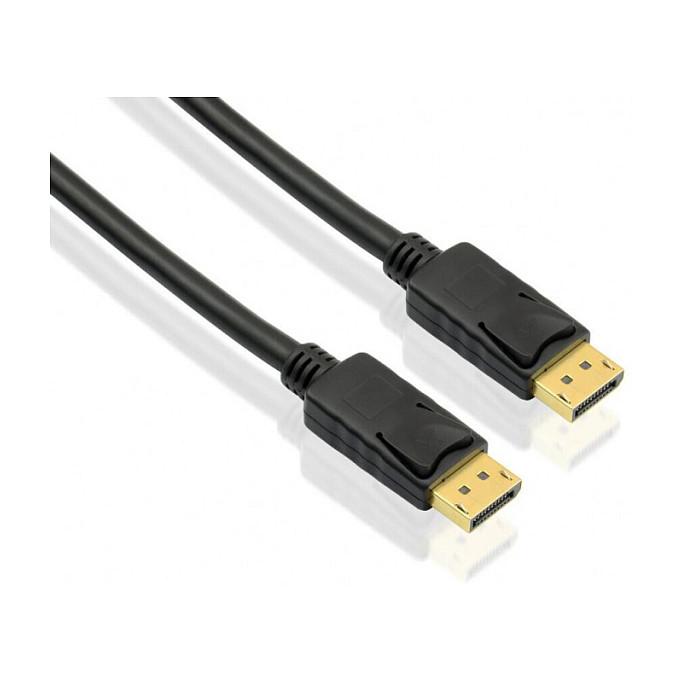 DisplayPort-kabel Helos 288437 - 1 m, sort
