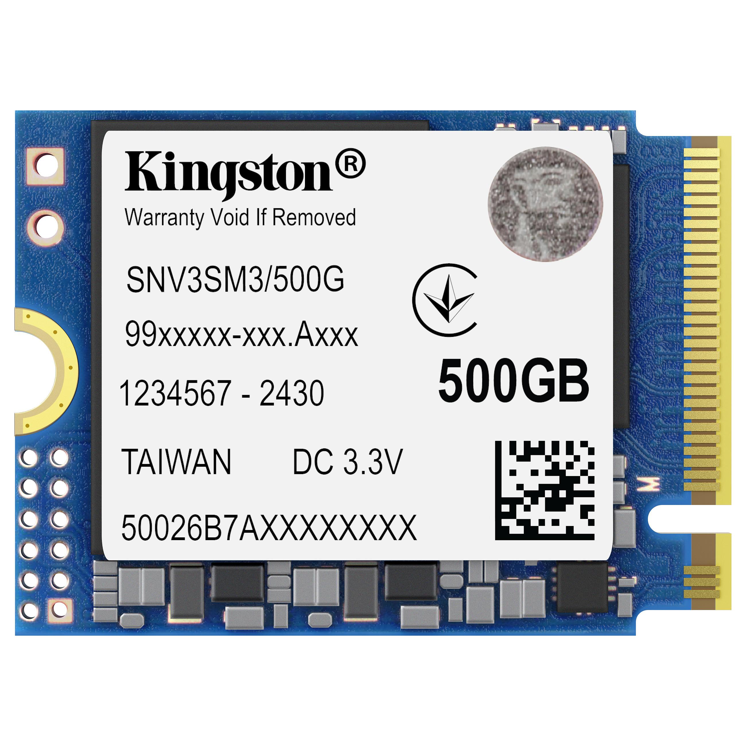 Kingston NV3 - SSD - 500 GB - intern - M.2 2230 - PCIe 4.0 x4 (NVMe)
