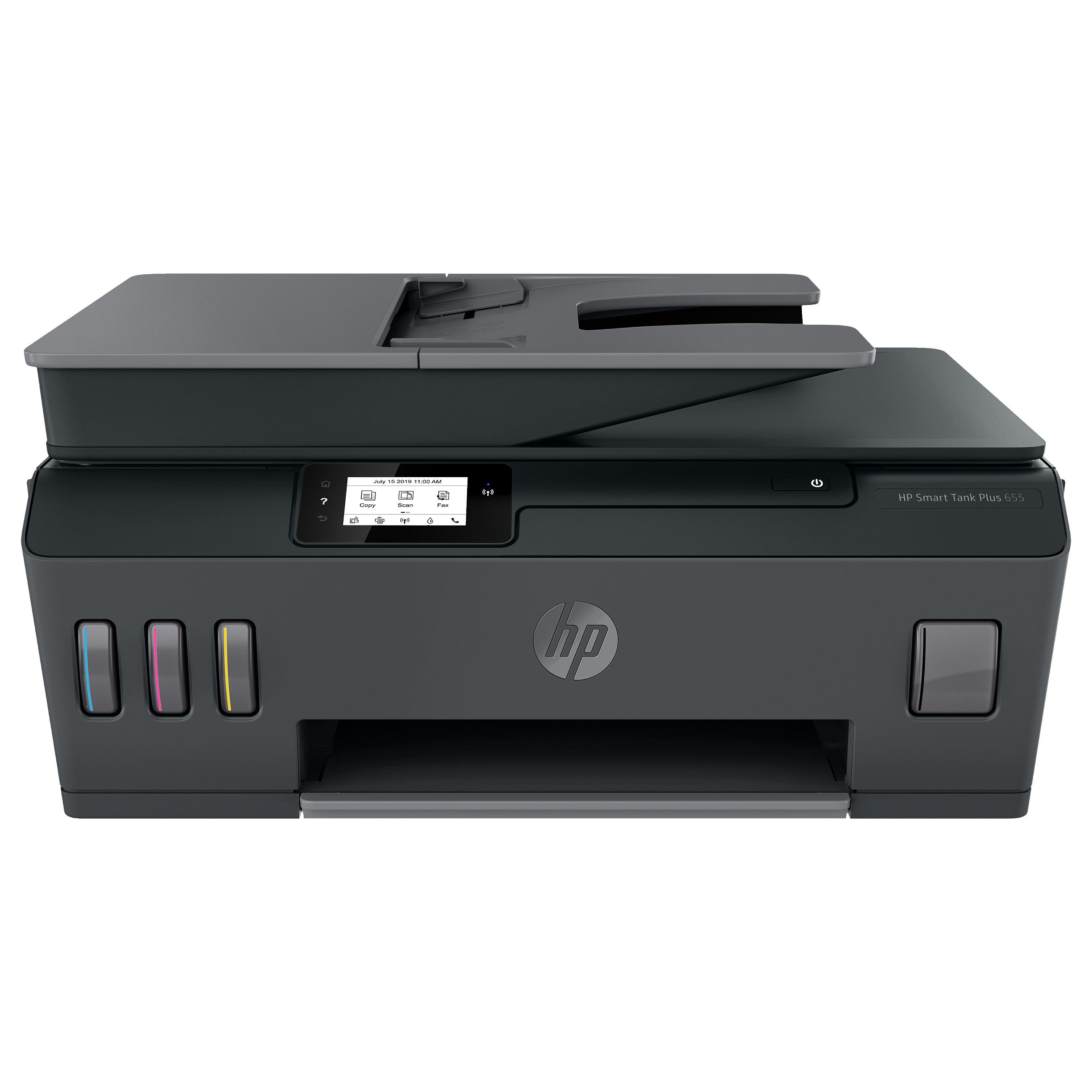 HP Smart Tank Plus 655 - trådløs alt-i-én farveprinter, kopimaskine og scanner