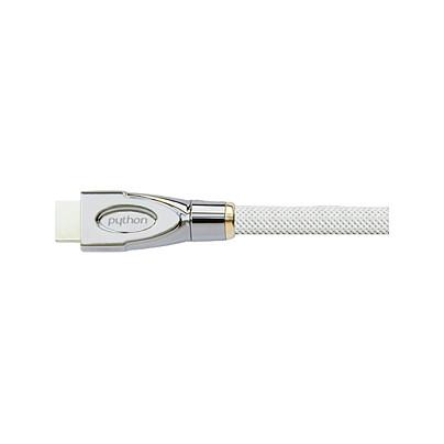 HDMI-kabel Python 2.0 4K2K nylonfletning - hvid 1 m
