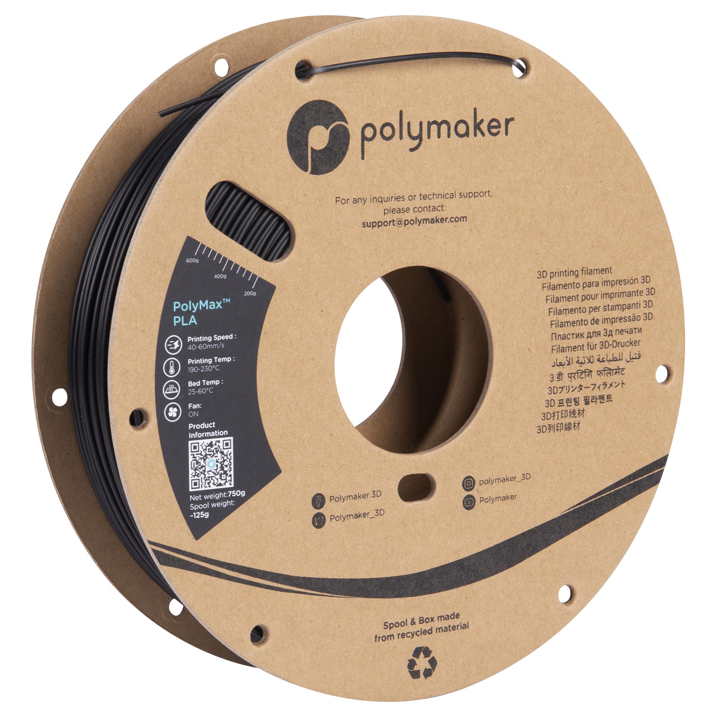 3D-printerfilament Tough PLA 1,75 mm - sort 3 kg